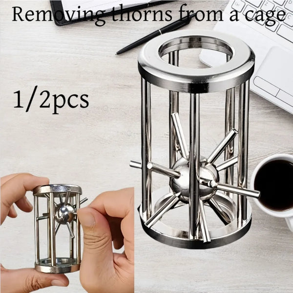 Ensemble de cadenas casse-tête en acier inoxydable à plusieurs pointes pour retirer les épines d'une cage