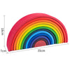 Wooden Rainbow Stacking Blocks for Toddlers & Kids