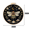 Butterfly & Moon Embroidery Kit with Floral Border