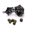 Metal Dice Set in Collector's Hollow Box – Dark Gothic Style