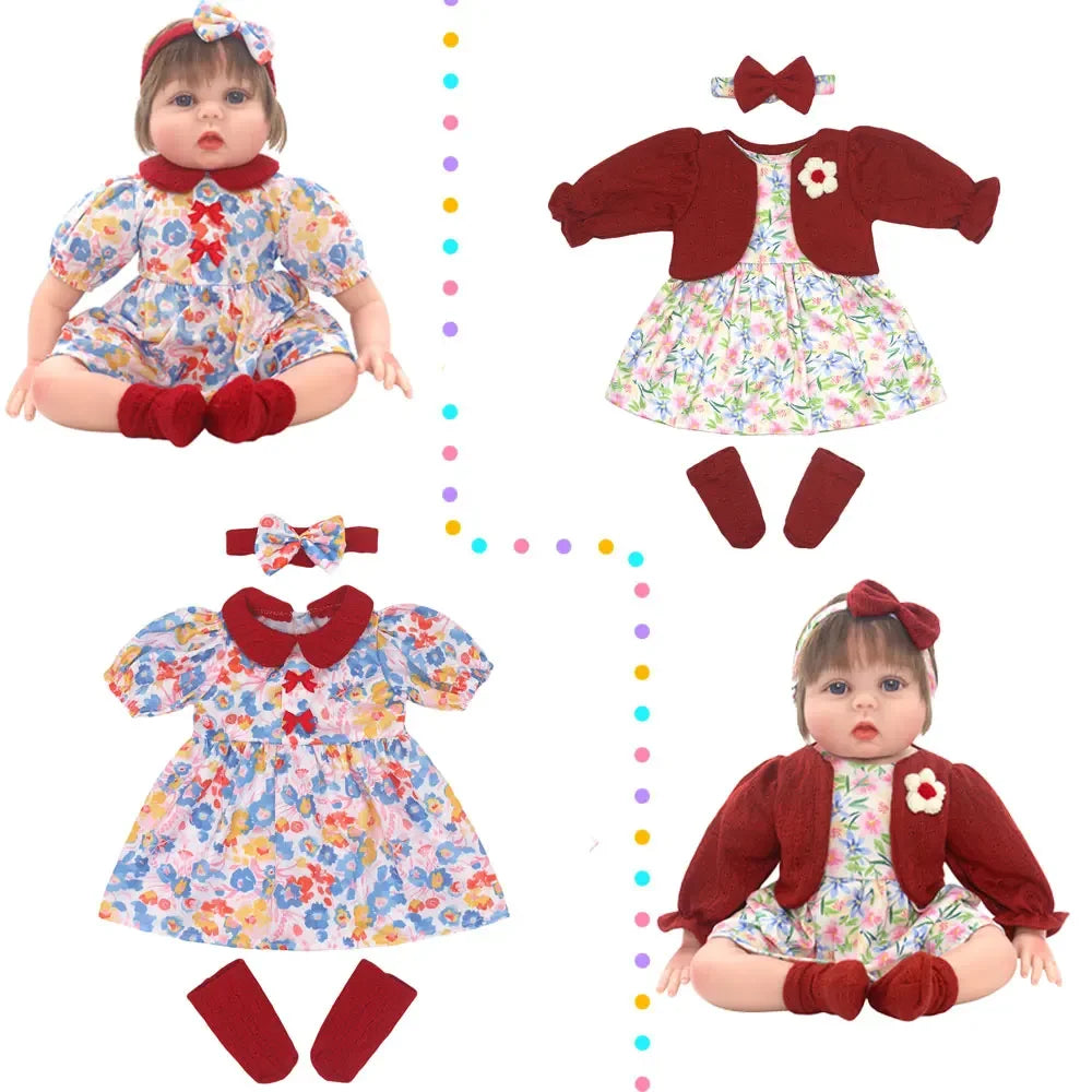Adorable Jumpsuit Set for 20-22 Inch Reborn Dolls