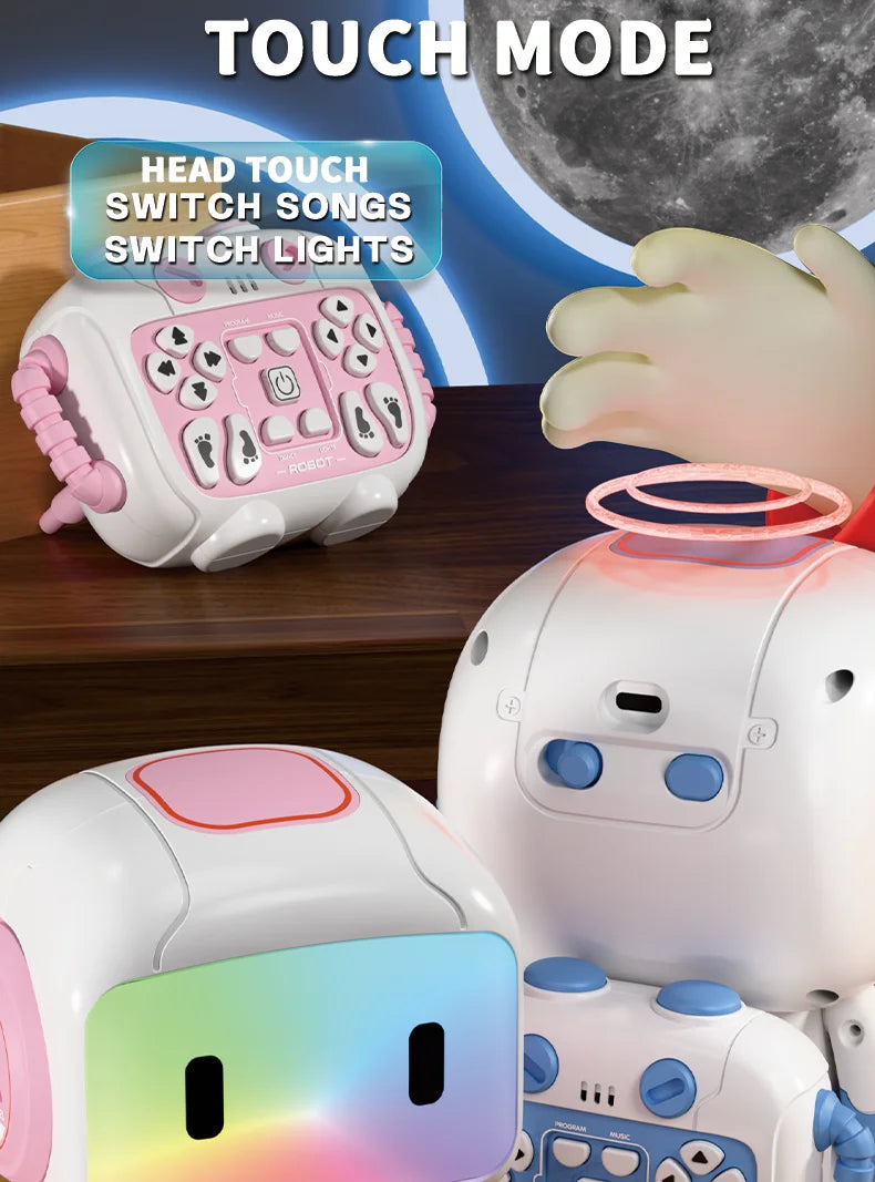 Interactive Remote Control Robot with Lights, Music & Recording