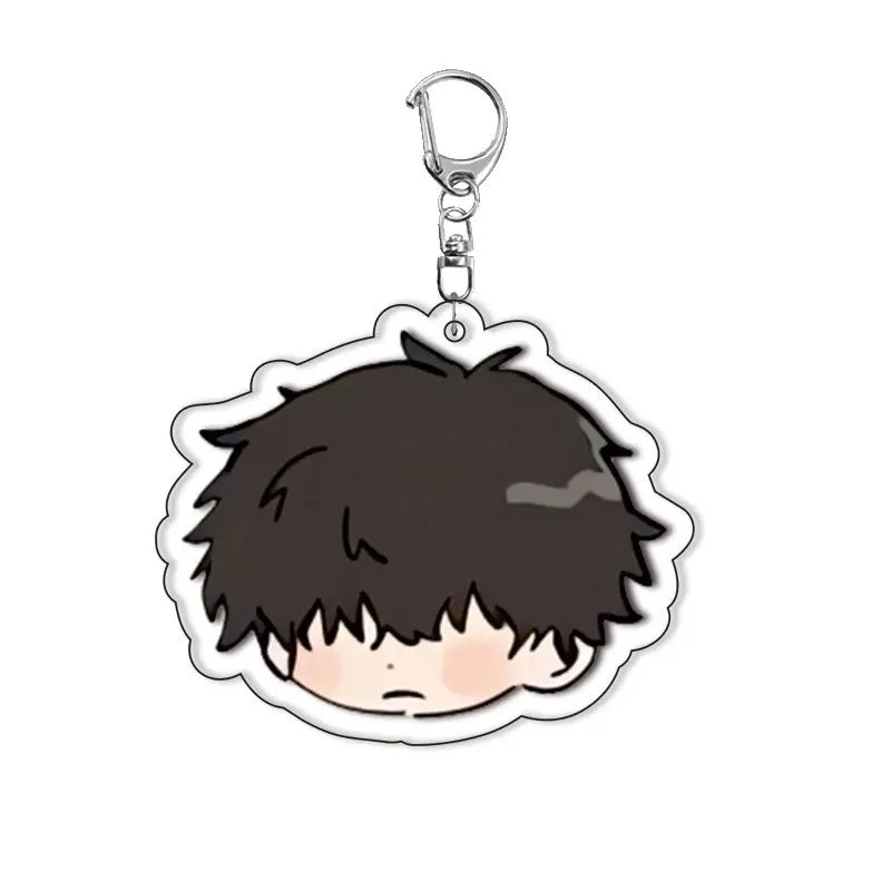 Acrylic keychain set featuring characters Isagi, Bachira, and Kunigami from Blue Lock
