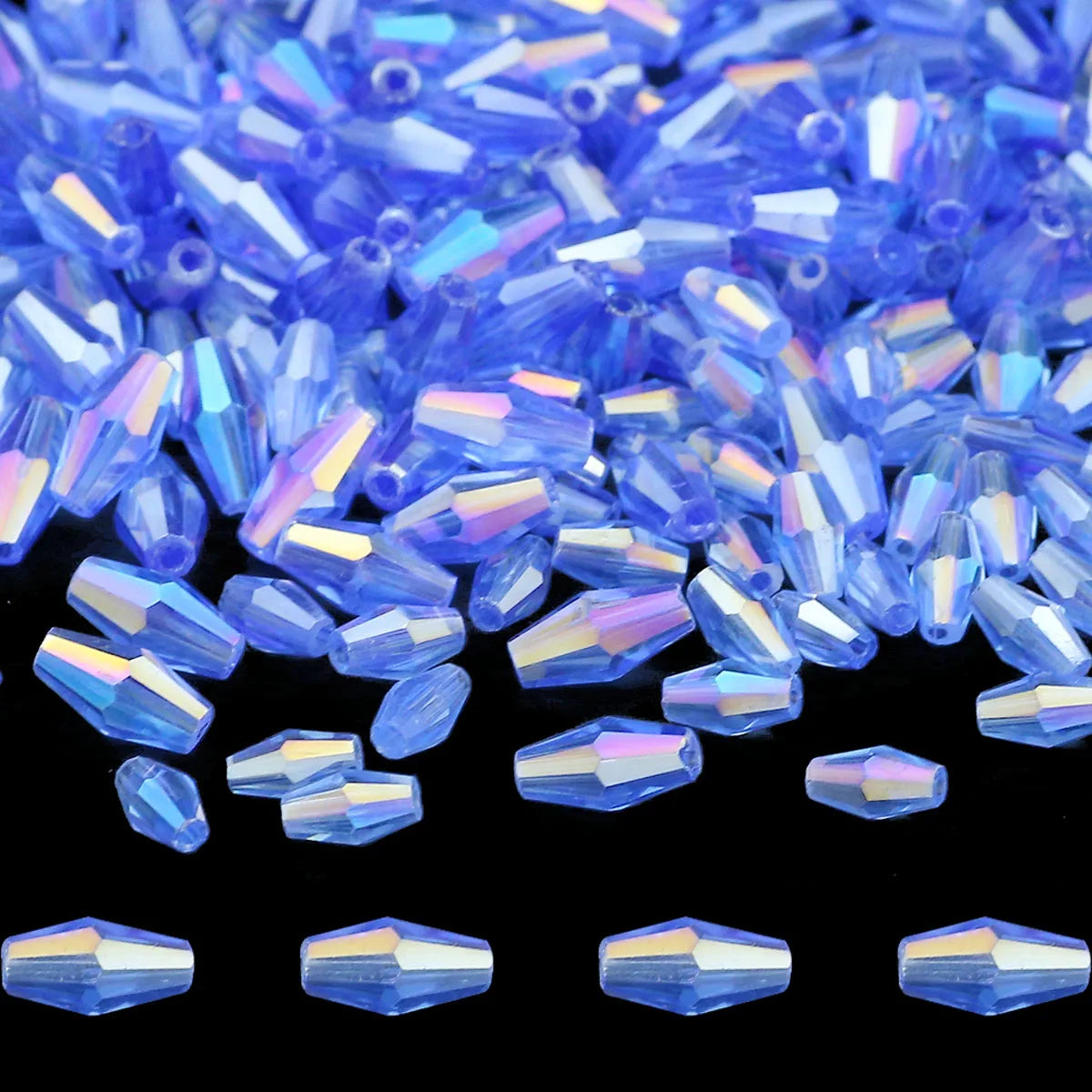 Austrian Crystal Bicone Beads for Jewelry Making – 100-Pack