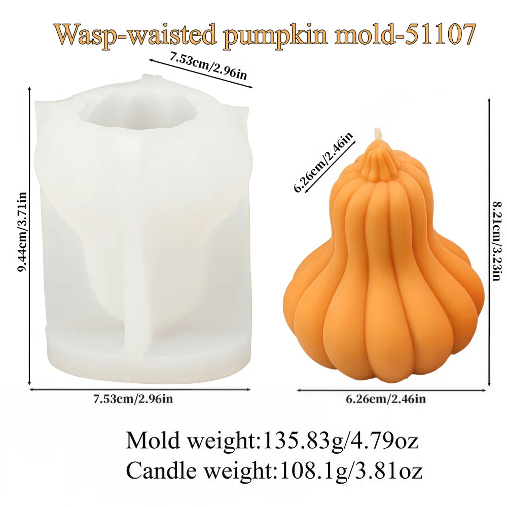 3D Food Silicone Candle Mold Set