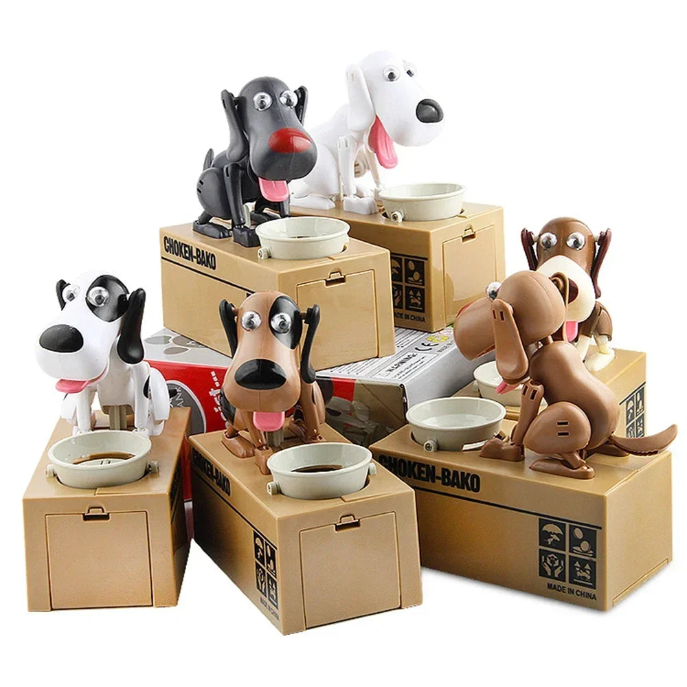 Interactive Robot Dog Piggy Bank for Kids