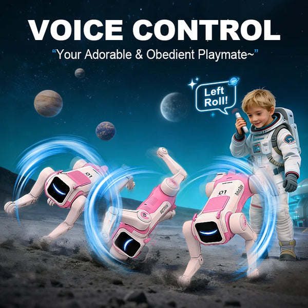 Interactive Robot Dog with Voice Commands and Dance Moves
