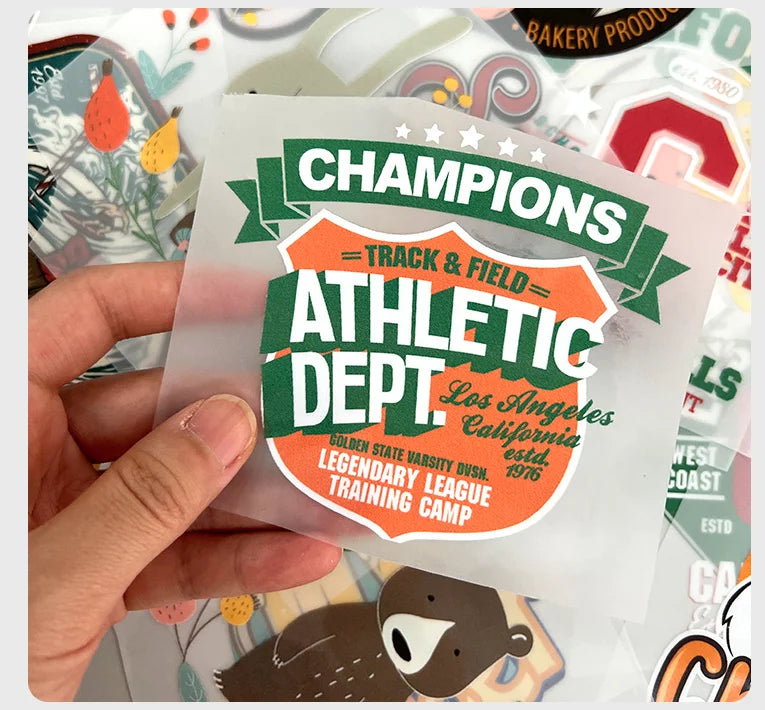 Custom Iron-On Heat Transfer Patches for Clothing & DIY Projects