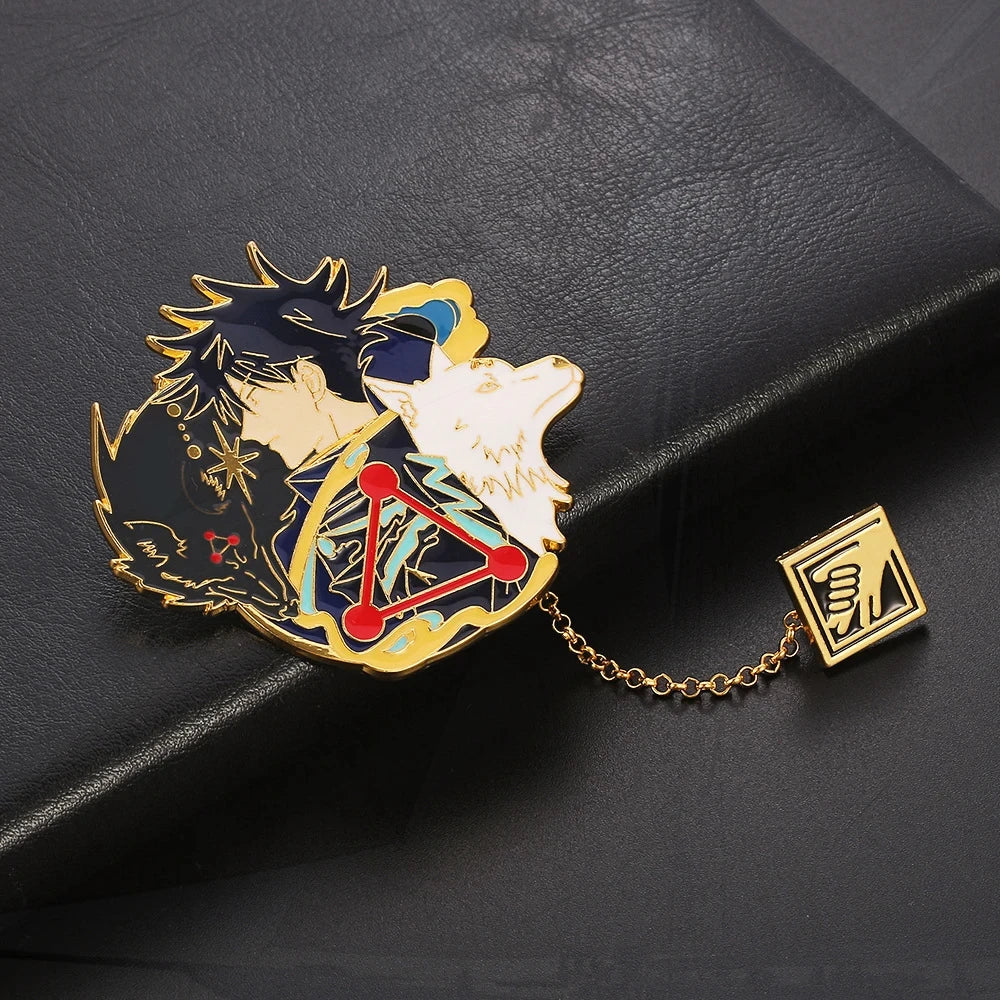 Jujutsu Kaisen Enamel Badge Set with Chain