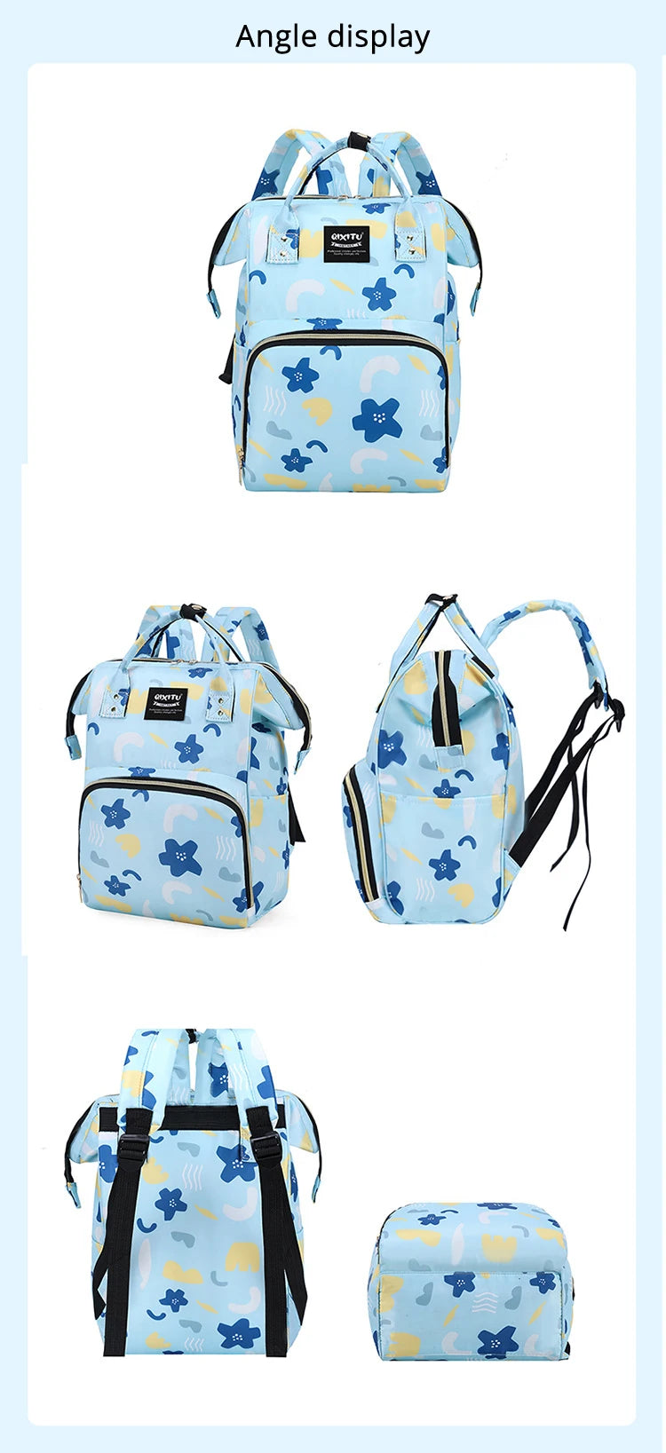 Large Capacity Waterproof Maternity Diaper Bag Backpack