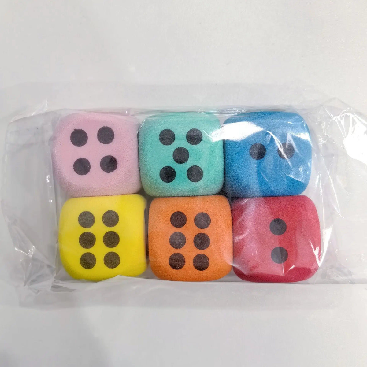 Soft Foam Dice Set for Games, Learning & Stress Relief