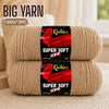 Two balls of red super soft 100% acrylic yarn for knitting and crochet projects