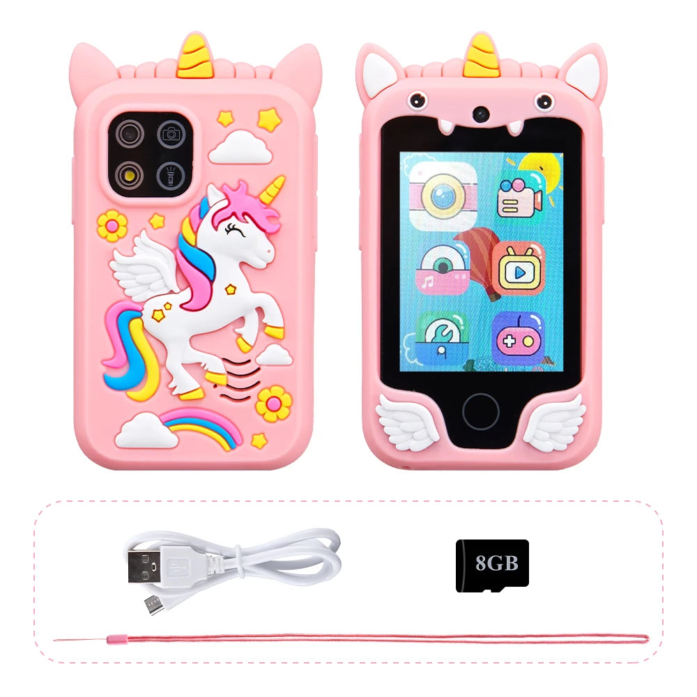 Unicorn Kids Smartphone Toy with Dual Camera and Music Player