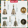 Classic Brass Hand Bell for Service, Weddings & Home Decor