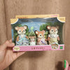 A boxed set of Sylvanian Families featuring a deer family figure, including several small animal figures.