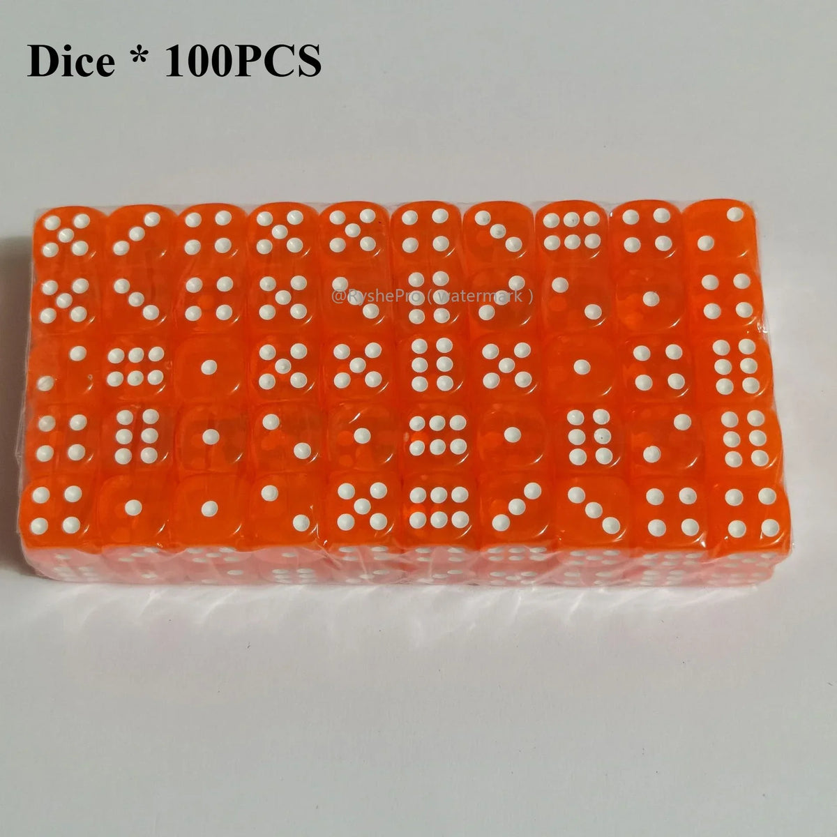 Acrylic Dice Set – 100 Colorful 14mm Dice for Games, Parties & Learning