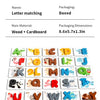 Montessori Wooden Spelling Game with Letter Matching Cards