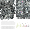 Blank Badge Making Kit with Metal Pin Backs and Paper Inserts