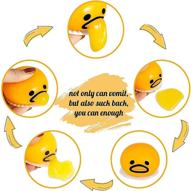 Squishy Egg Yolk Stress Ball – Funny Prank Toy
