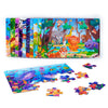 A set of colorful animal cartoon jigsaw puzzles for kids featuring jungle and forest animals.