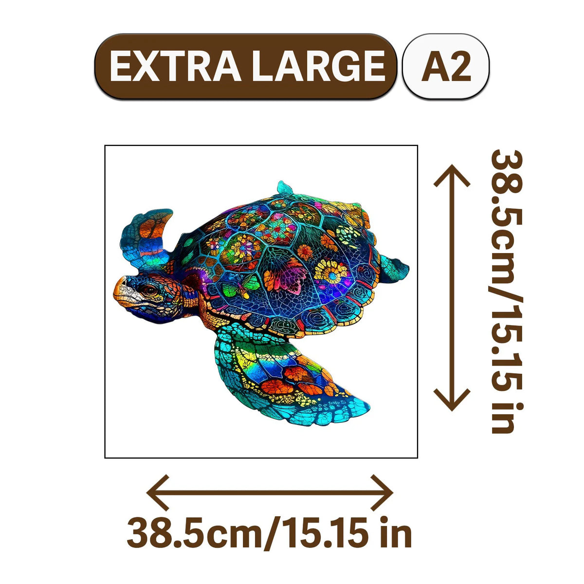 Extra large A2 wooden jigsaw puzzle of an elephant
