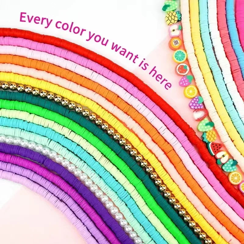 Polymer Clay Beads Assortment for DIY Jewelry Making