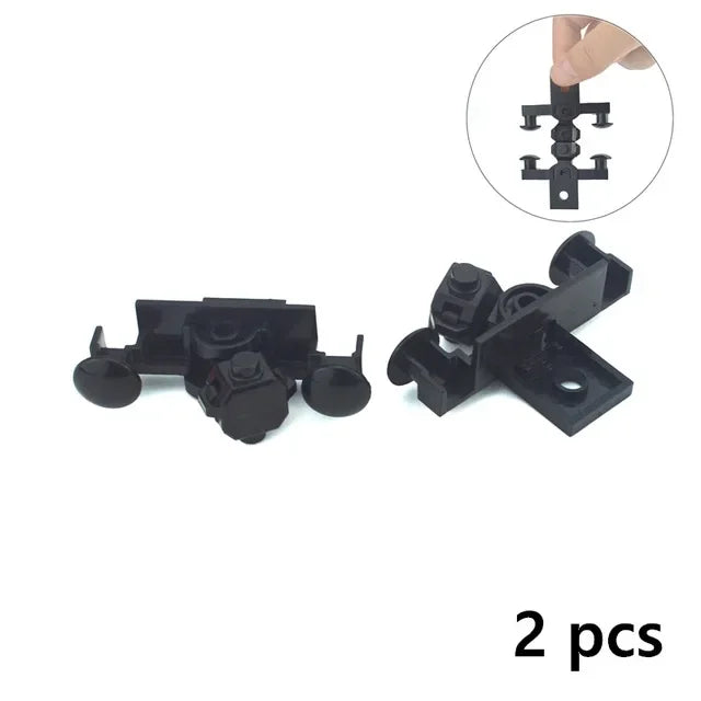 Two black power functions motor and servo sets for building blocks