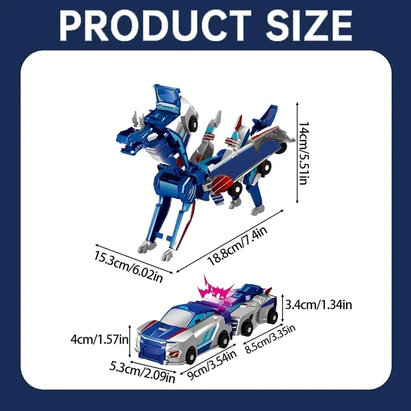 Unicorn Transformer Car 2-in-1 Magnetic Transforming Toy