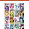 A collection of My Little Pony Friendship Eternal Moon Edition collectible trading cards featuring various pony characters.