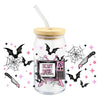 Halloween Bat Design Waterproof Cup Wrap Stickers