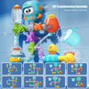 Octopus Suction Cup Bath Toy Building Set with Water Spinners