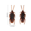 A realistic fake cockroach prop with antennae shown from above and below.