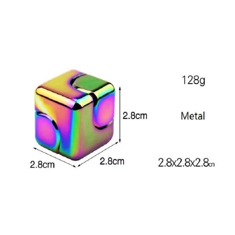 Metal Cube Fidget Spinner – Stress Relief & Focus Aid