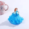 A blue crystal growing tree science kit featuring a magical blooming Christmas decoration and a fairy figure.