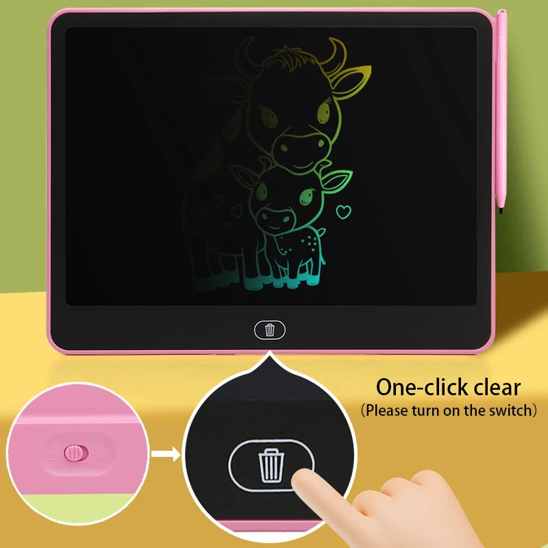 LCD Writing Tablet for Kids – 13/16 Inch Color Doodle Board
