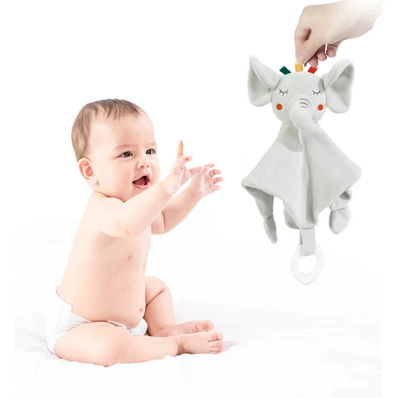 Cuddly Elephant Baby Comforter with Teether & Rattle