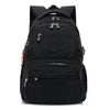 Sac à dos de voyage noir, durable, avec plusieurs compartiments et boucles