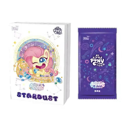 A collection of My Little Pony friendship cards packaged in a purple pouch.