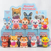 A collection of 12 cute animal and food blind box squishy stress relief toys in various colors and designs.