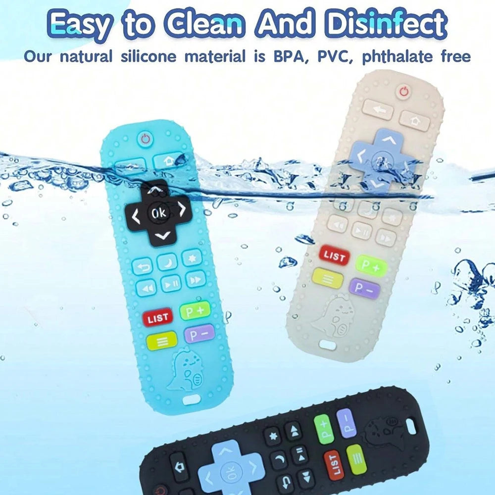 Silicone Teething Remote Control Toy for Babies