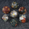 Premium 7-Piece Frosted Gemstone Polyhedral Dice Set for Tabletop RPGs