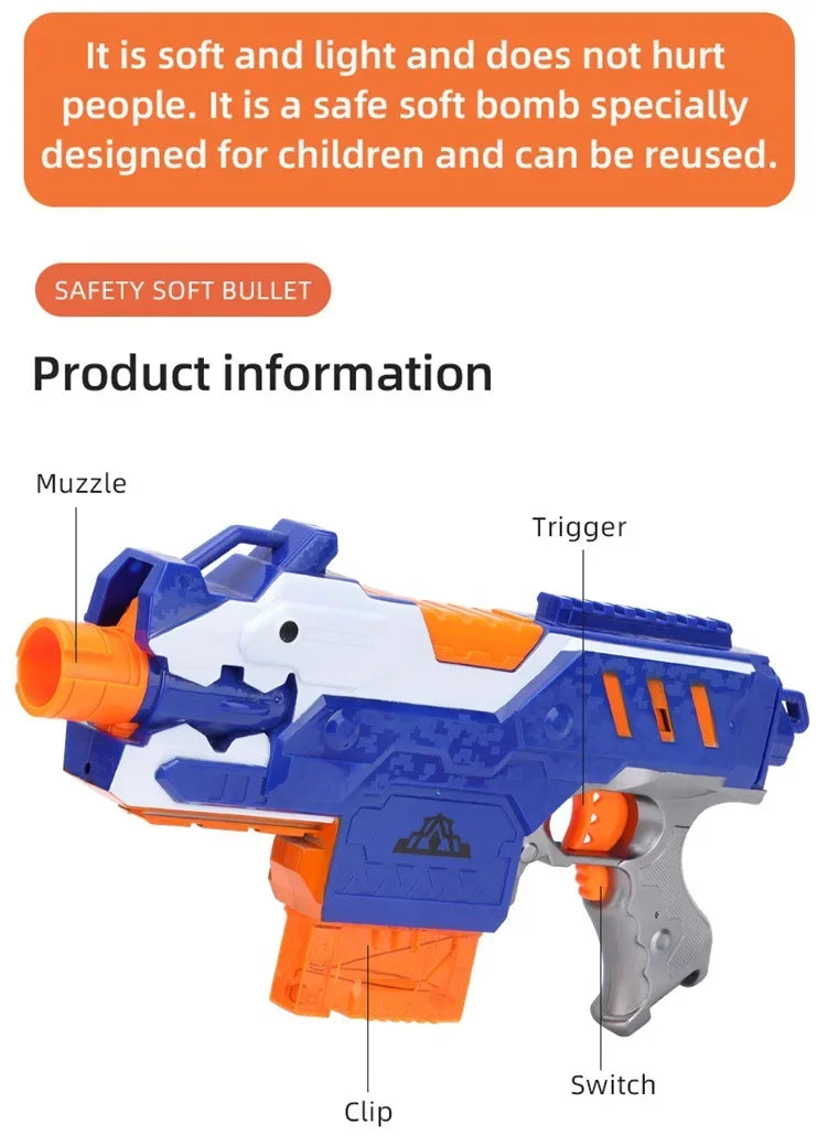Soft Foam Dart Refills for Nerf Blasters – 7.2cm