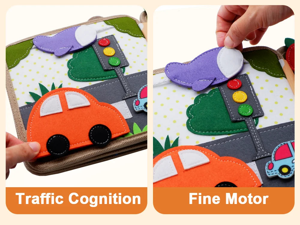 Montessori Busy Board Giraffe Activity Book for Toddlers
