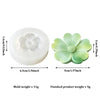 A white silicone mold shaped like a flower, used for candle making or soap crafting.