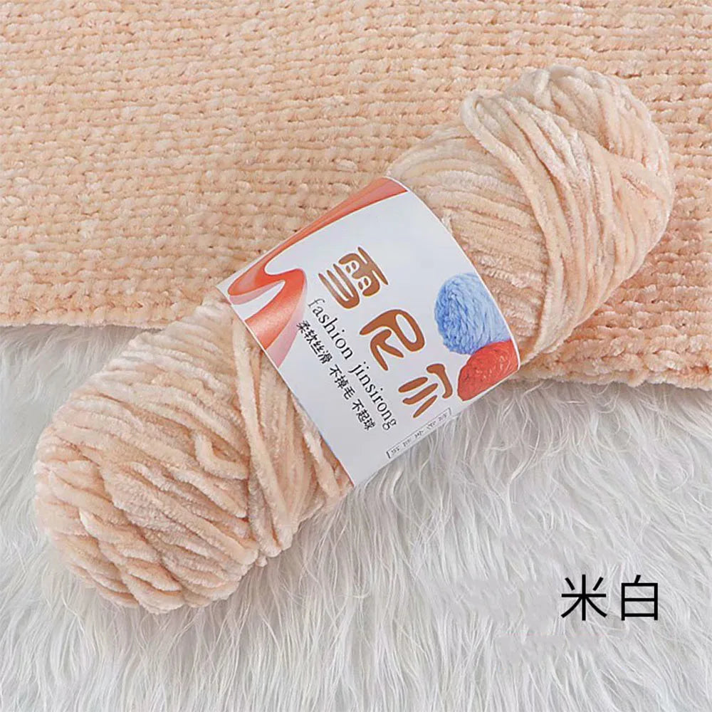 Velvet Chenille Yarn for Plush Crochet Projects