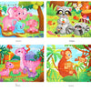 Wooden Animal Jigsaw Puzzles for Toddlers (Set of 12)