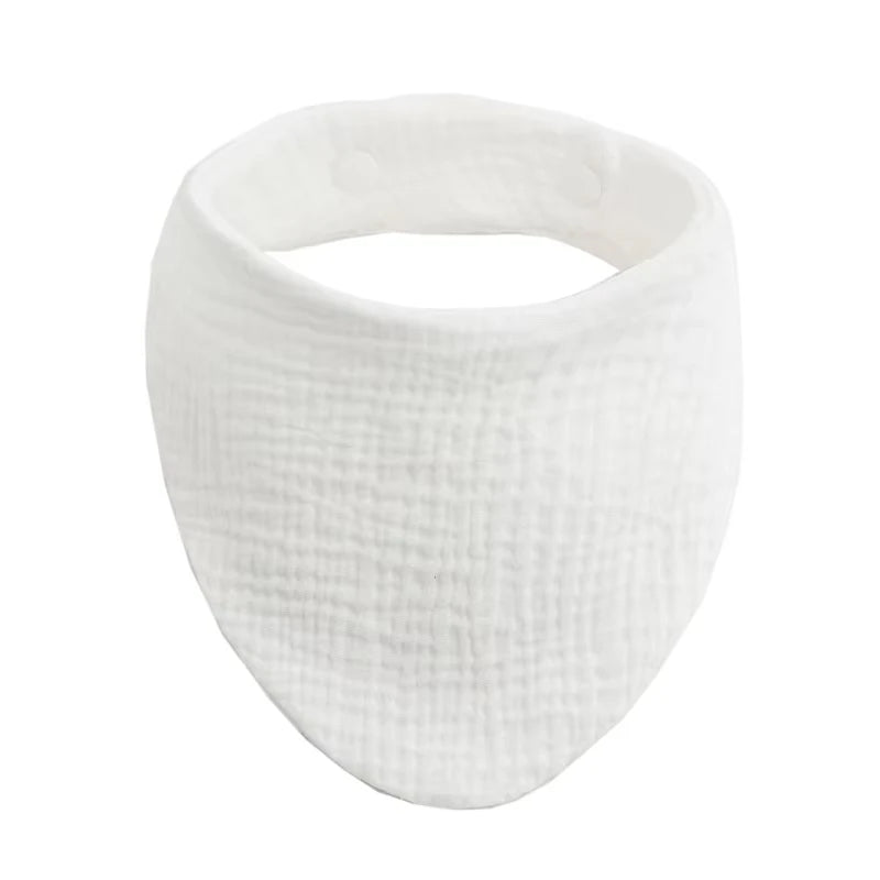 Soft Cotton Muslin Baby Bibs with Absorbent Gauze