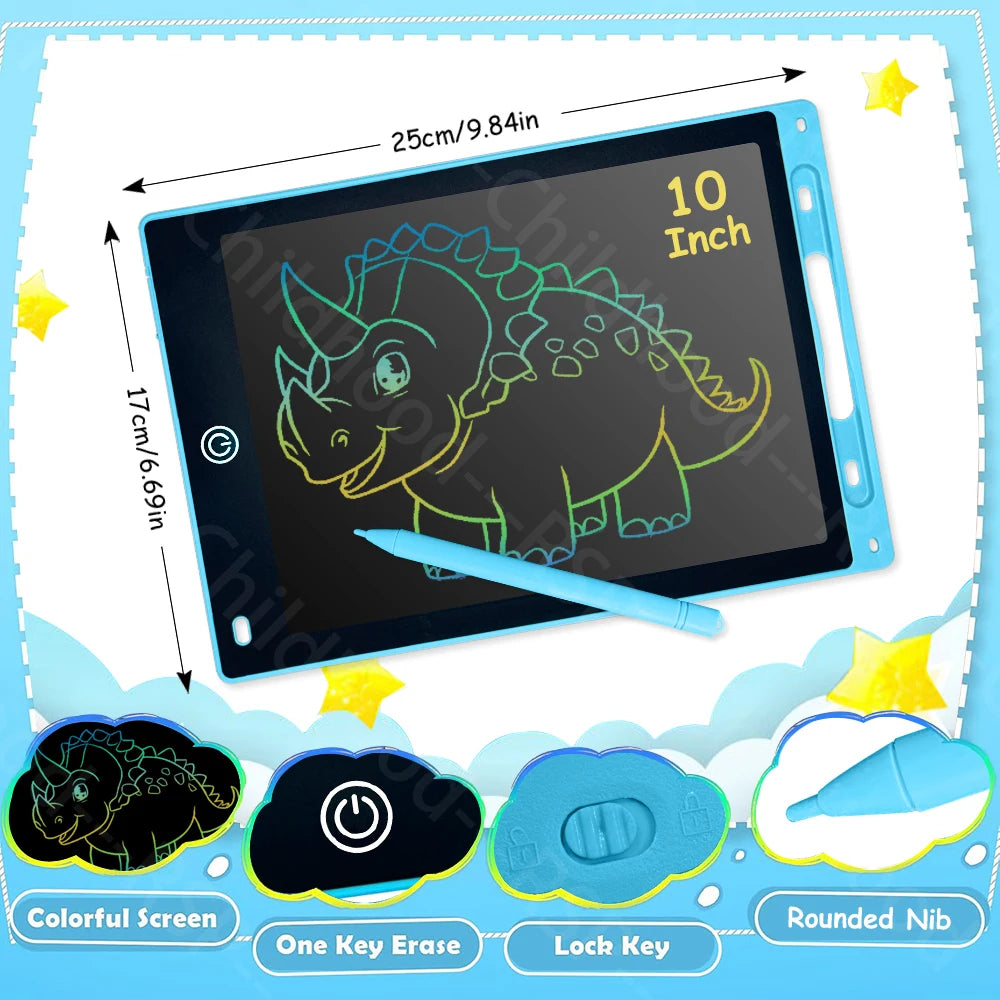 LCD Writing Tablet for Kids – Reusable Drawing Board with Stylus