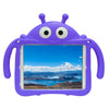 A purple, playful cartoon-shaped EVA shockproof case designed for an iPad.
