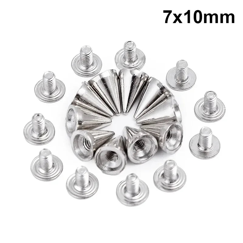 Punk Spike Rivets for DIY Clothing and Accessories